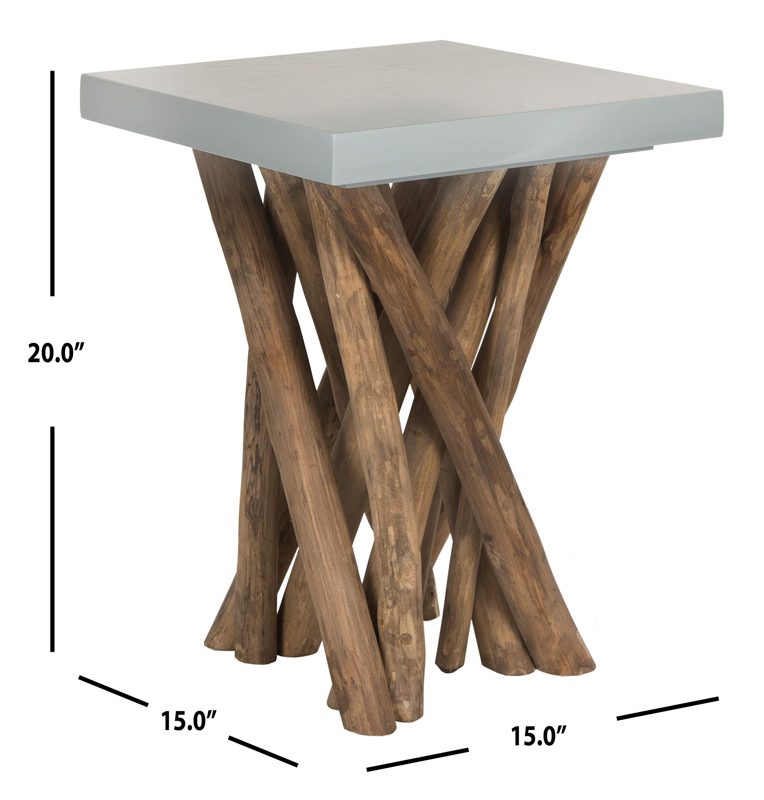Safavieh Home Collection Grey Dining Table - Modern Kitchen & Dining Room Furniture for Small Spaces & Apartments