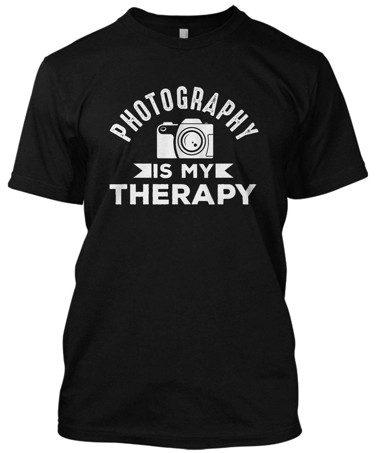 Funny Photography T-Shirt - 'Photography is My Therapy' Graphic Camera Tee for Photographers & Camera Lovers - Perfect for Photo Shoots, Vacations & Gifts