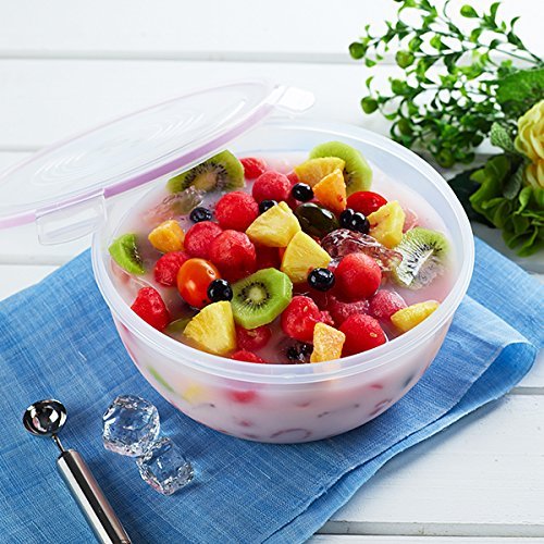 Komax Biokips 4-Piece Mixing Bowls Set with Lids - BPA-Free, Stackable Airtight Food Storage Containers for Meal Prep - Microwave & Dishwasher Safe Salad Bowls - Perfect for Kitchen, Picnics, and Leftovers Storage