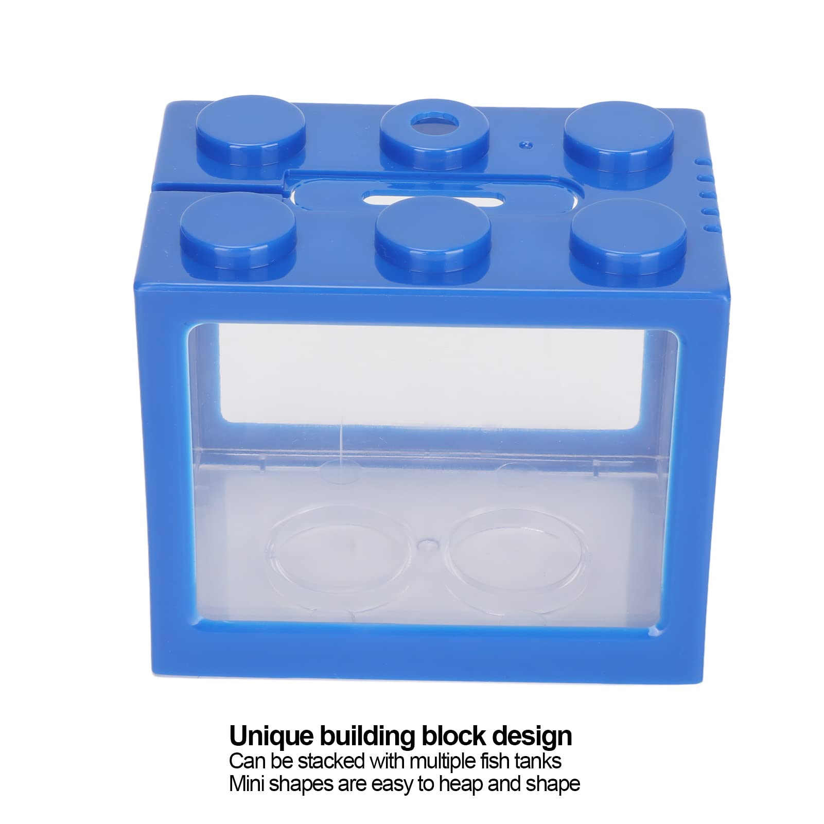 Mini Betta Fish Stackable Cube Aquarium with LED Light - Desktop Micro Landscape Fish Tank for Office & Home Decor | Perfect for Small Spaces, Work Desks & Relaxation