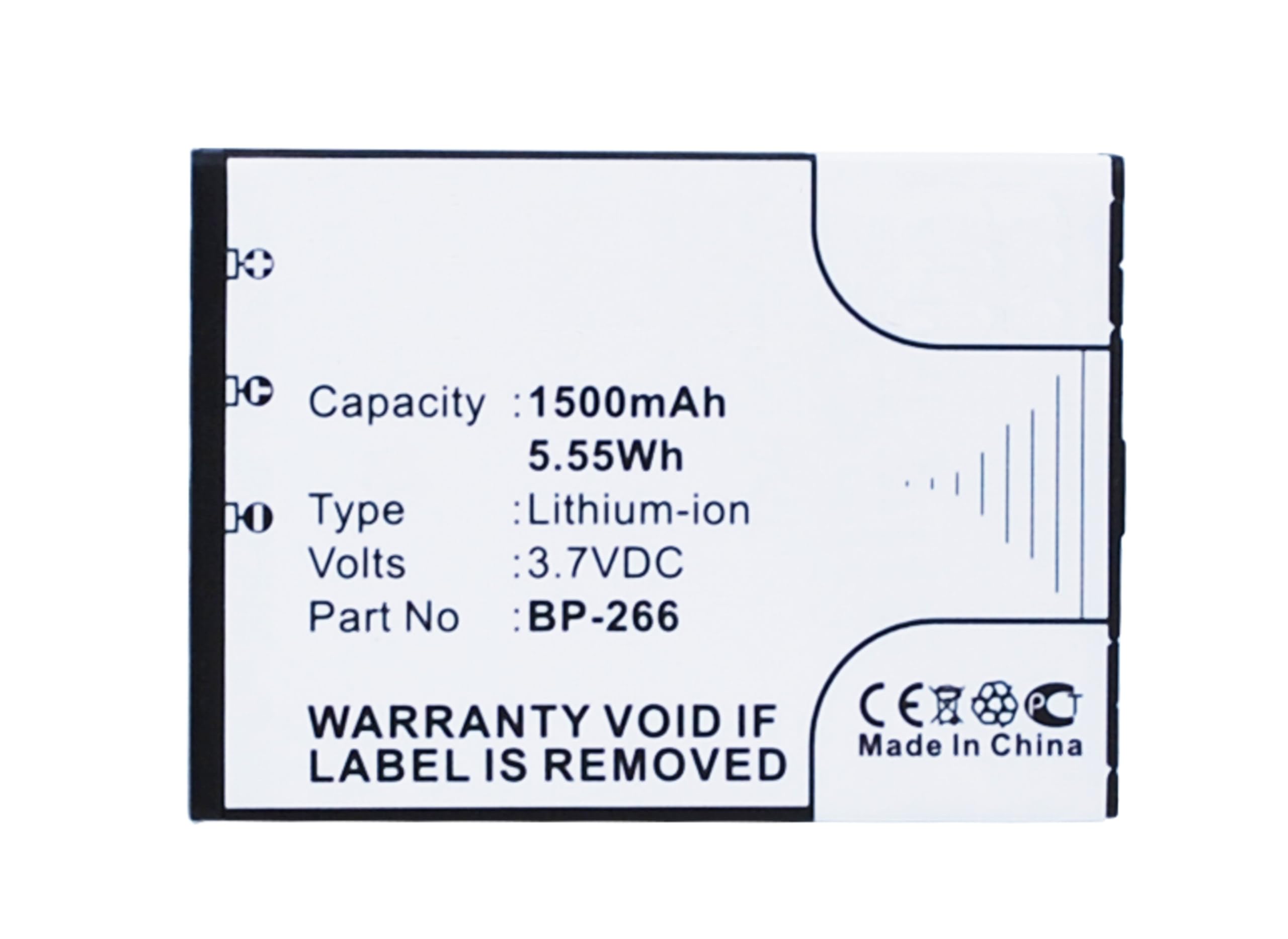 Synergy Digital 2-Way Radio Battery for Icom BP-266 - 1500mAh Li-ion Replacement Battery (3.7V) - Perfect for Walkie Talkies, Outdoor Adventures, Security & Emergency Communication