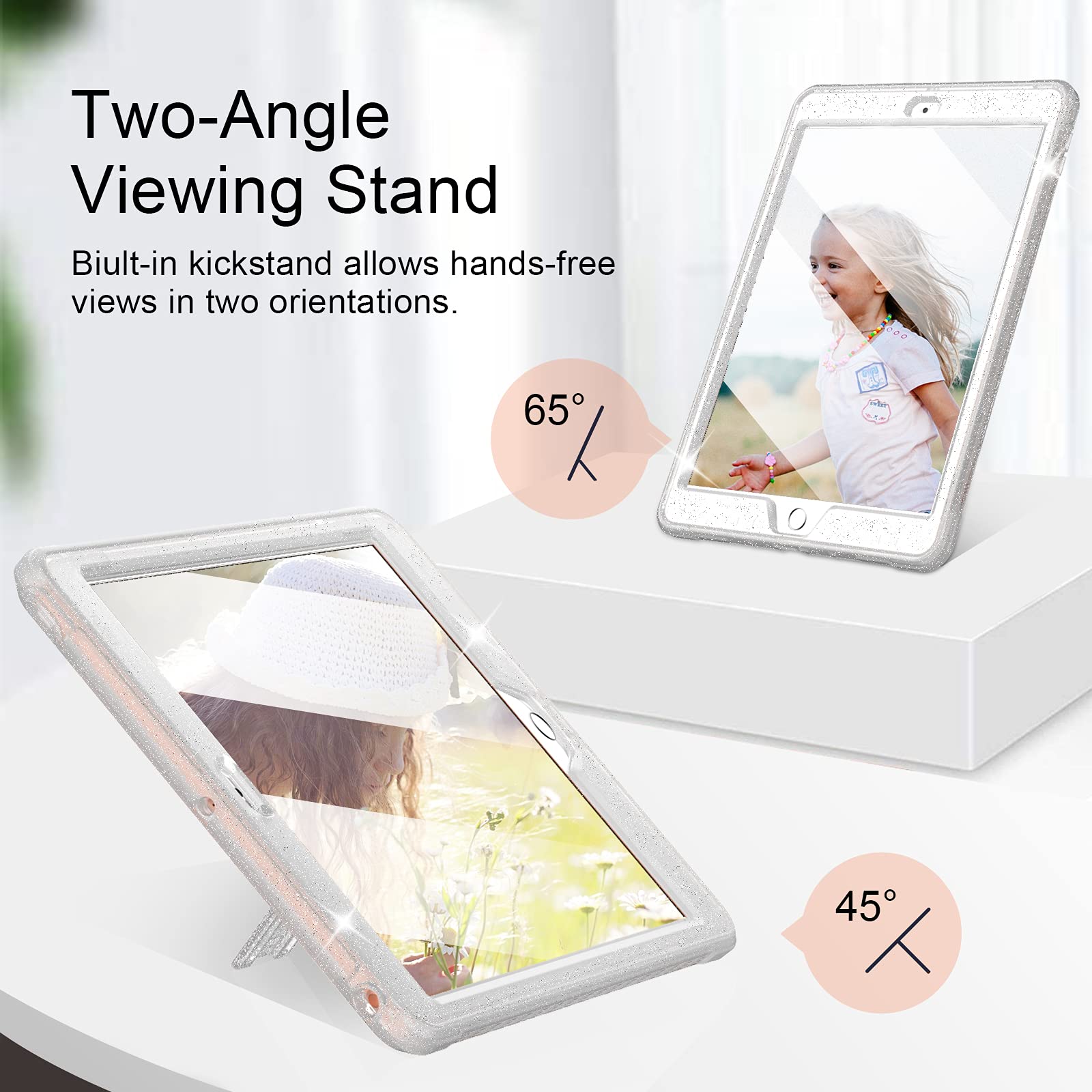 Clear Glitter iPad Air 2 Case & iPad 6th/5th Gen 9.7