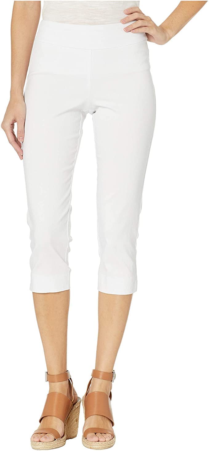 Krazy Larry Women's Pull-On Cropped Pants - Comfortable Stretch Ankle Pants for Work, Casual & Travel | Soft Breathable Fabric