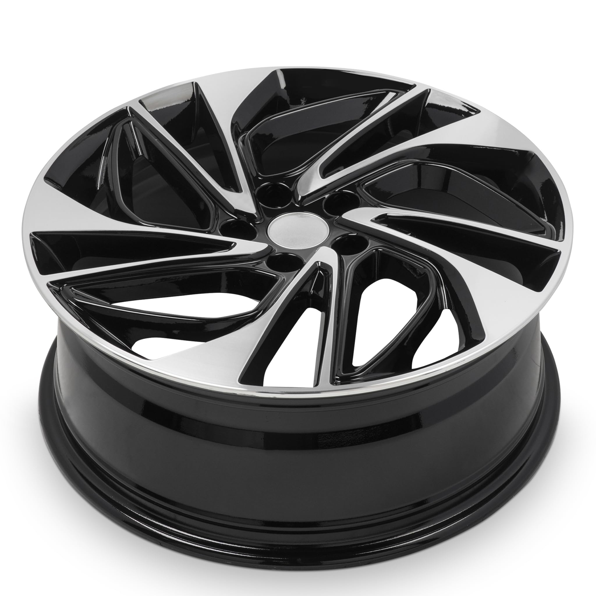 2019-2021 Hyundai Tucson 19-Inch Black Machine Face Aluminum Wheel - OEM Replacement Rim for Smooth Ride & Enhanced Style | Perfect for City Commuting & Road Trips