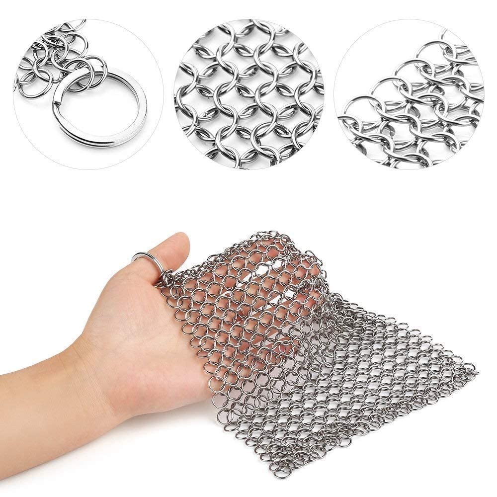 316L Stainless Steel Chainmail Scrubber 8
