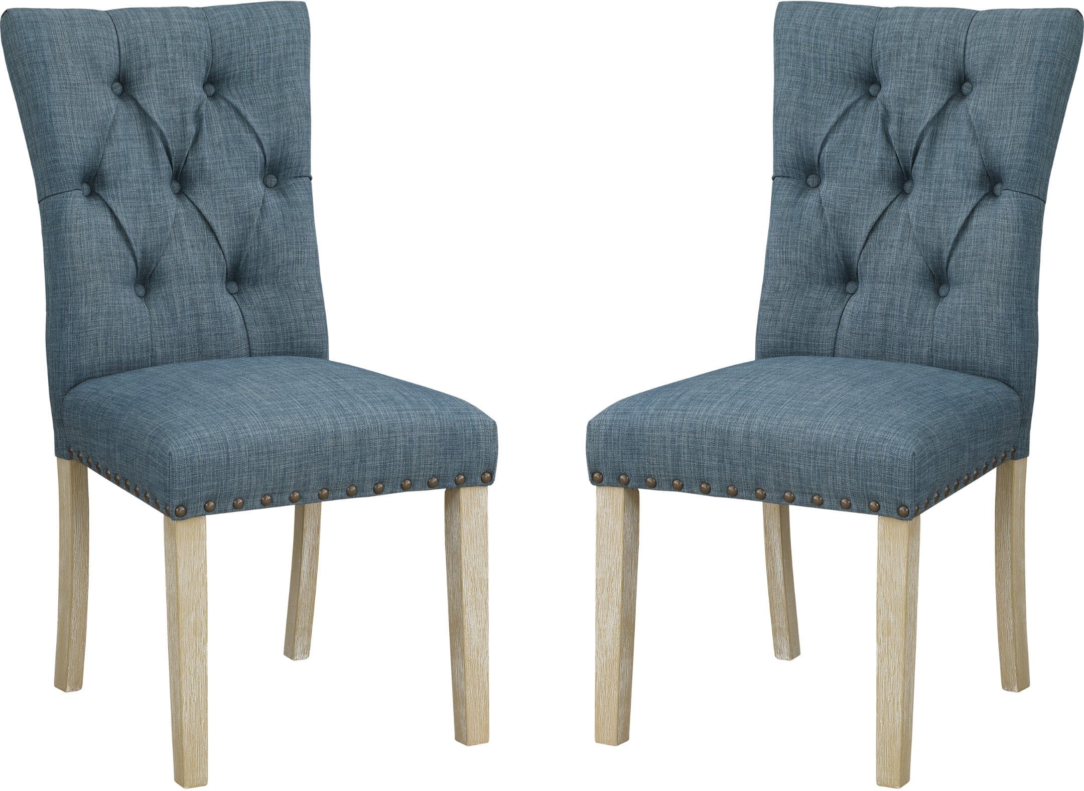 Office Star Preston Dining Chair Set of 2 - Modern Comfortable Kitchen & Dining Room Chairs with Padded Seat - Perfect for Home, Office, Restaurant & Cafe Use