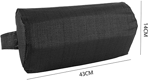 Ergonomic Lounge Chair Pillow - Soft Removable Headrest Cushion for Chaise Longue, Sunbathing & Relaxation | Perfect for Backyard, Beach, Poolside & Picnic | Comfortable Support for Reading & Napping (Black)
