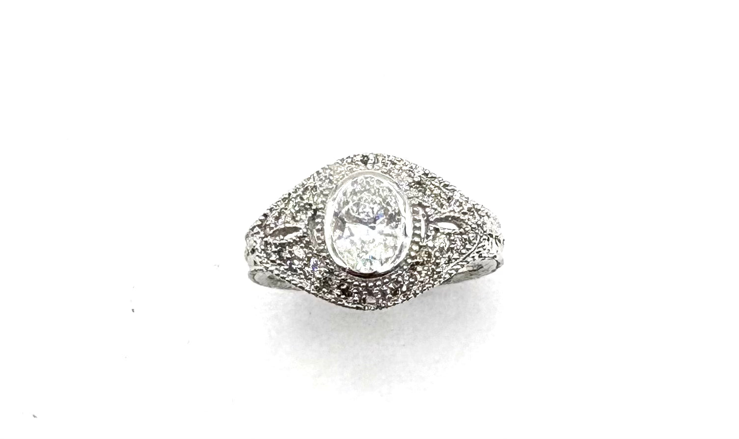 14K 1 Carat Lab-Created Oval Diamond Engagement Ring for Women - Perfect for Proposals, Anniversaries & Special Occasions