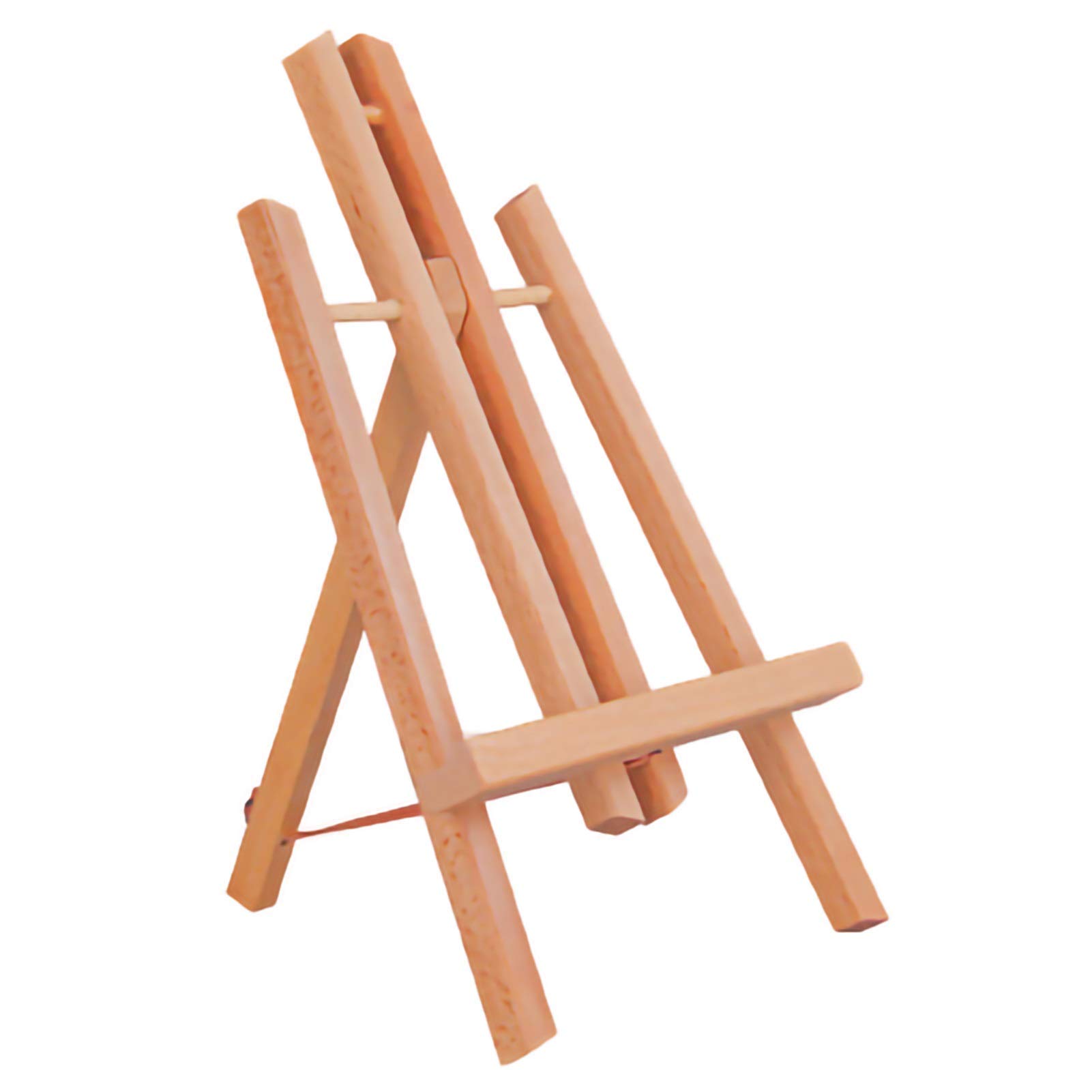 Wooden Desktop Easel Stand - Mini Artwork Holder for Books, Photos, Mobile Phones & Display (Natural Wood, 5.5