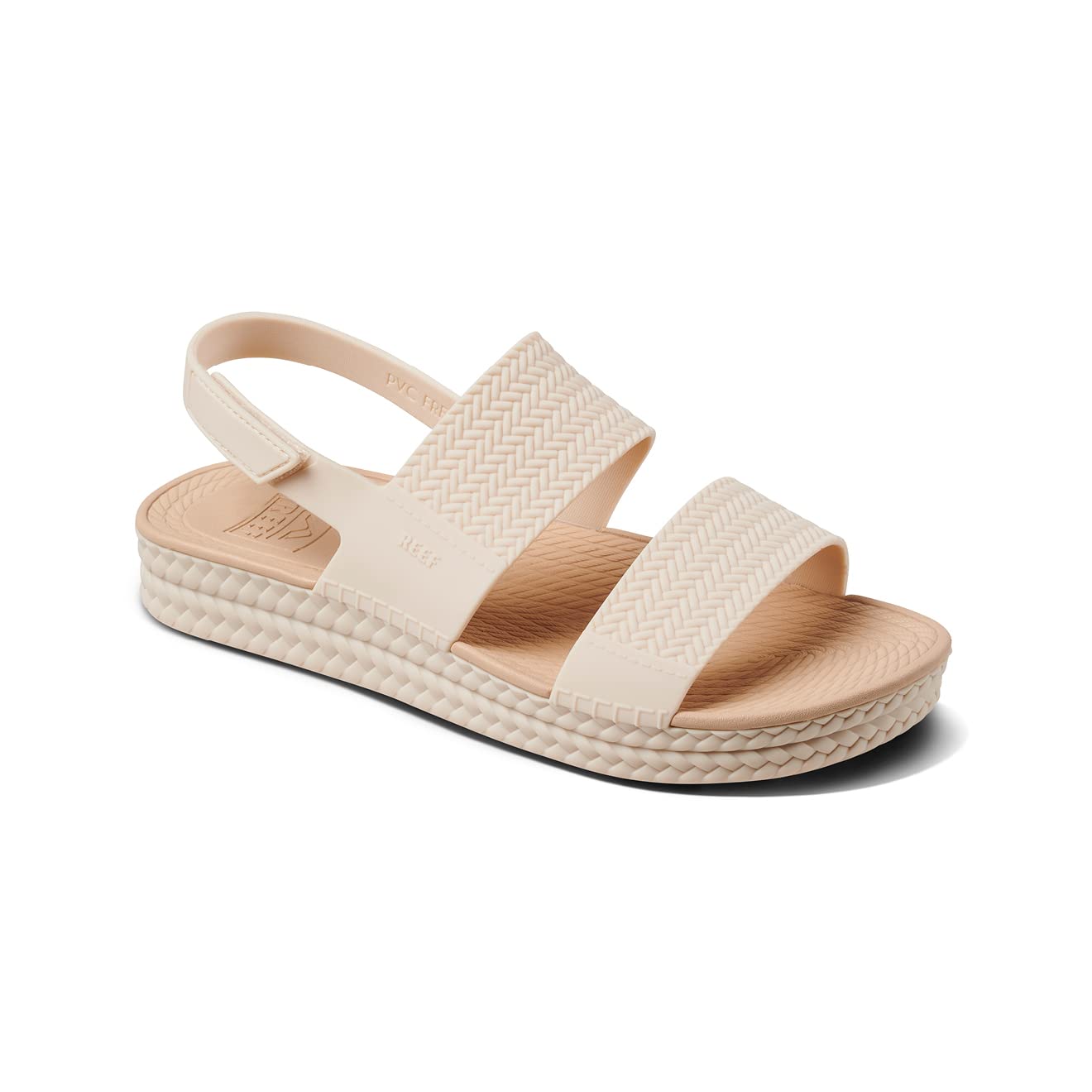 REEF Water Vista Women's Platform Sandals - Adjustable Velcro Strap Water Shoes for Beach, Pool & Summer Outdoor Activities