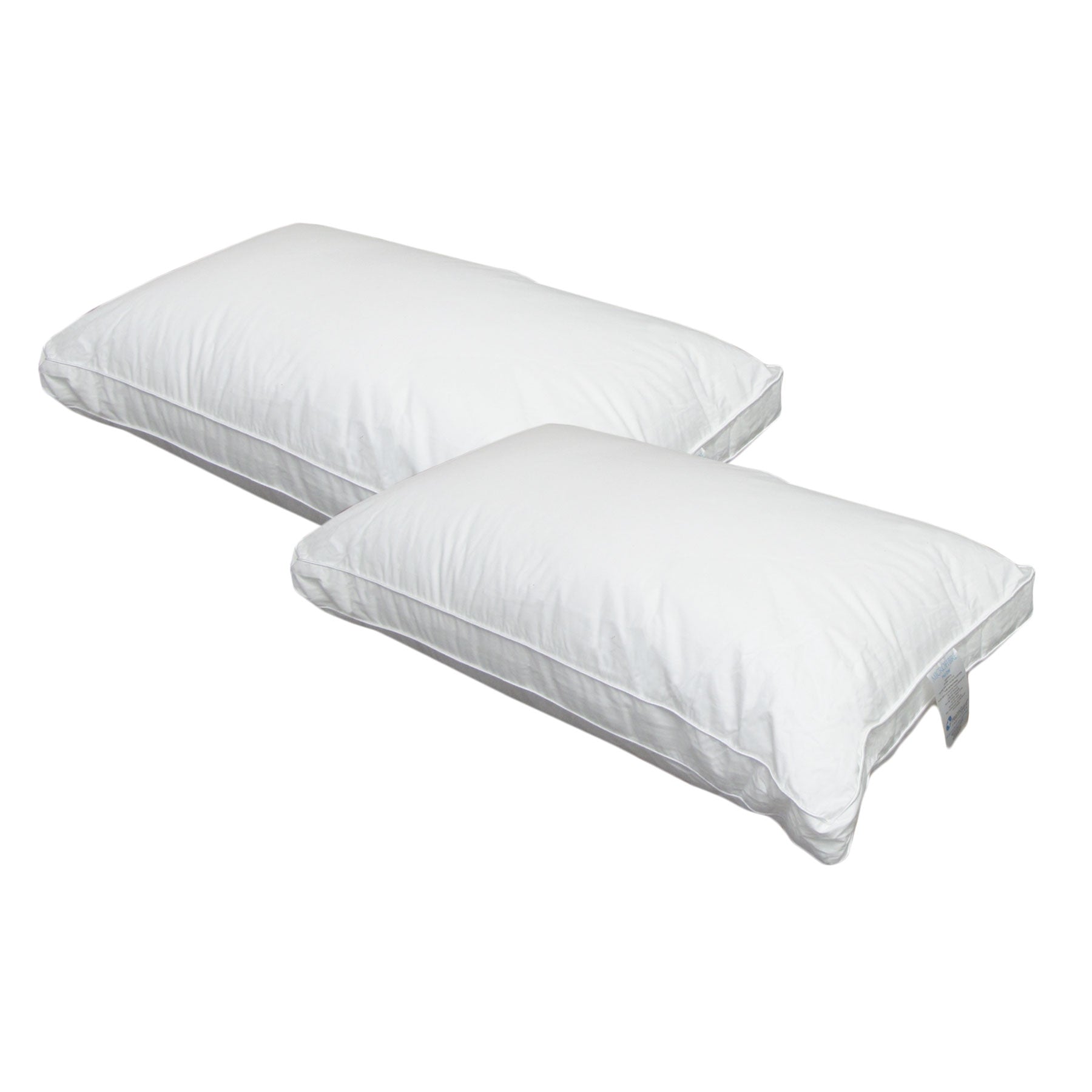Easyrest Two Microfibre Standard Gusseted Pillows - Ultra Soft Support for Side & Back Sleepers - Perfect for Home, Hotel & Travel Use