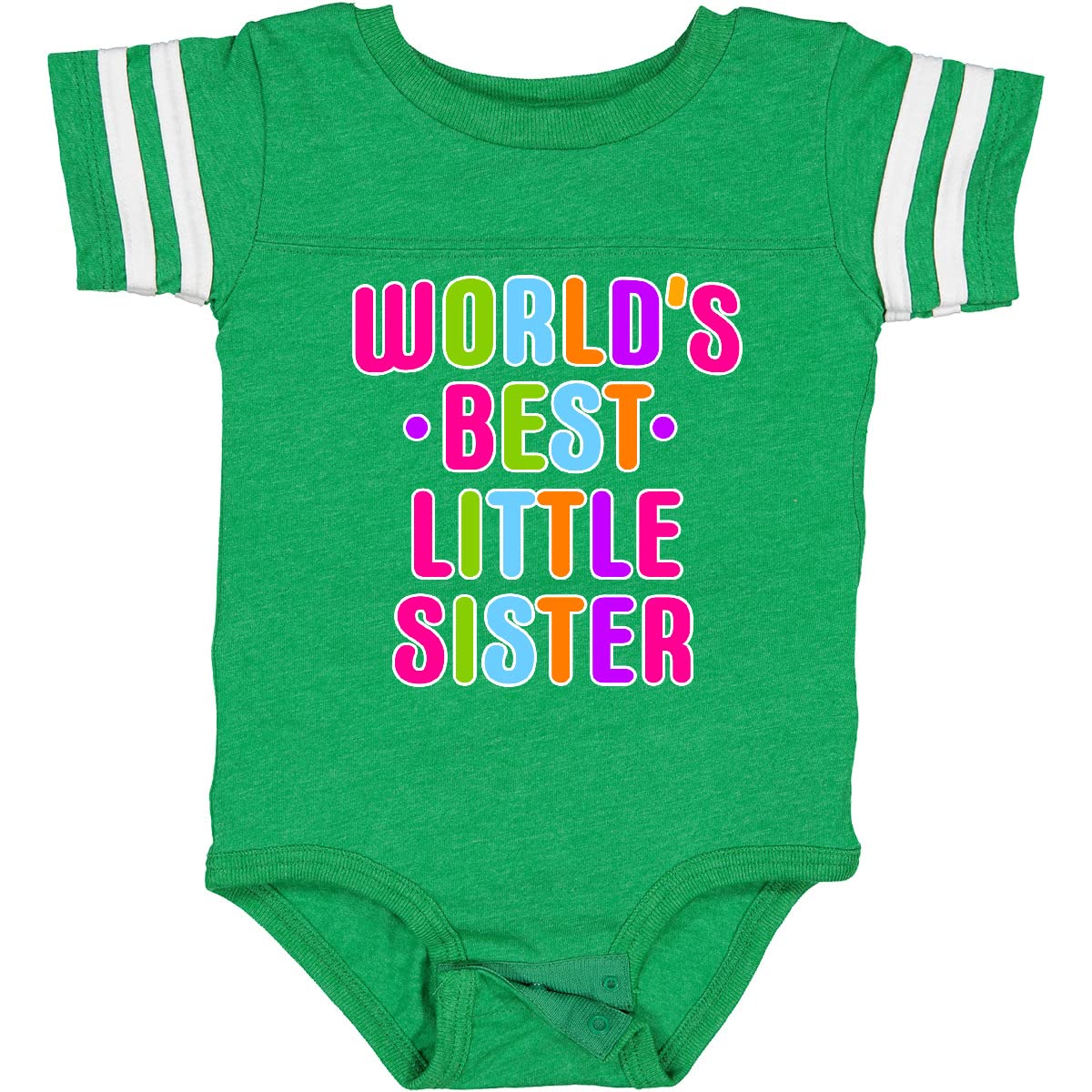 World's Best Little Sister Baby Bodysuit - Cute & Comfortable Infant Onesie for Newborn Girls - Perfect for Sibling Photos, Family Gatherings & Special Occasions