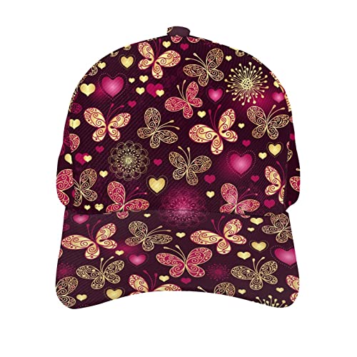 Beautiful Butterfly Rose Red Print
