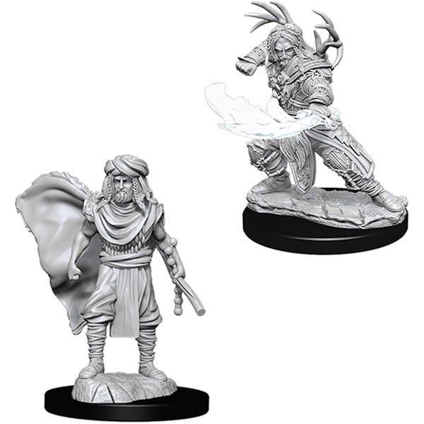 D&D Miniatures - Nolzur's Marvelous Miniatures Human Male Druid Figurine for Tabletop RPG & Dungeons & Dragons Game Scenes
