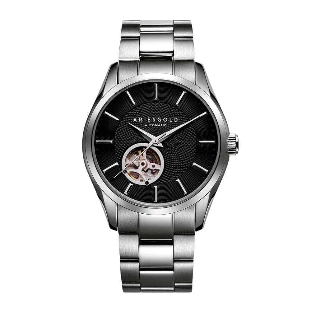 ARIES GOLD INSPIRA G 9022 S BK Men's Luxury Watch - Stylish Analog Wristwatch for Business, Formal & Casual Wear