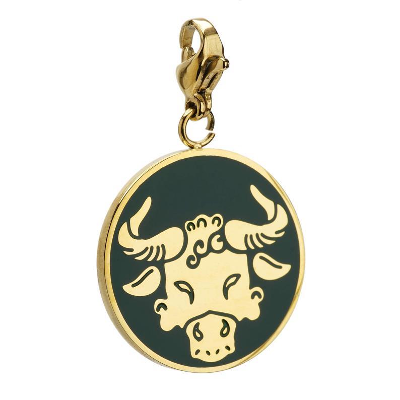 Taurus Zodiac Sign Medallion Necklace - Sterling Silver Bull Pendant for Women & Men - Perfect for Birthday Gifts, Astrology Lovers & Spiritual Jewelry Collection