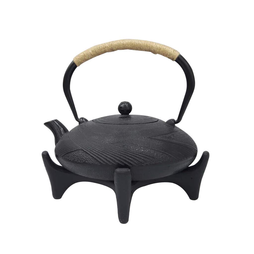 Iron Teapot Trivet Stand - Heat Resistant Japanese Cast Iron Teapot Holder for Tea Kettles & Pots - Perfect for Traditional Tea Ceremonies & Kitchen Use (Large Size)