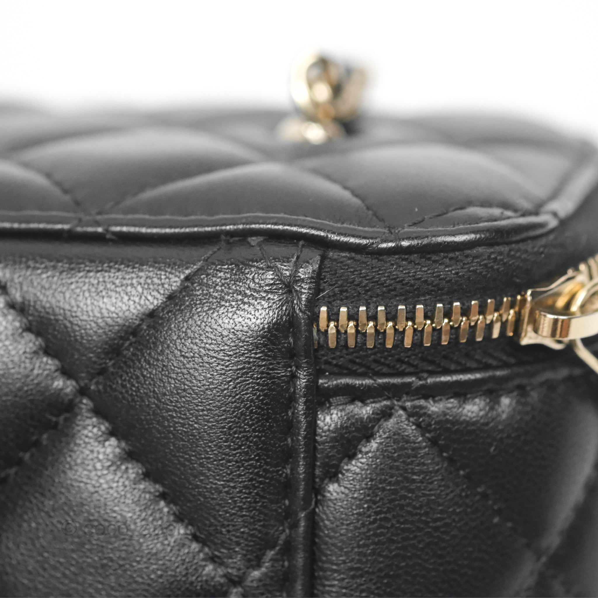 Chanel Ball Crush Vanity Bag with Chain - Black Lambskin Leather & Gold Hardware - Luxury Crossbody Bag for Women, Perfect for Evening Parties & Date Nights