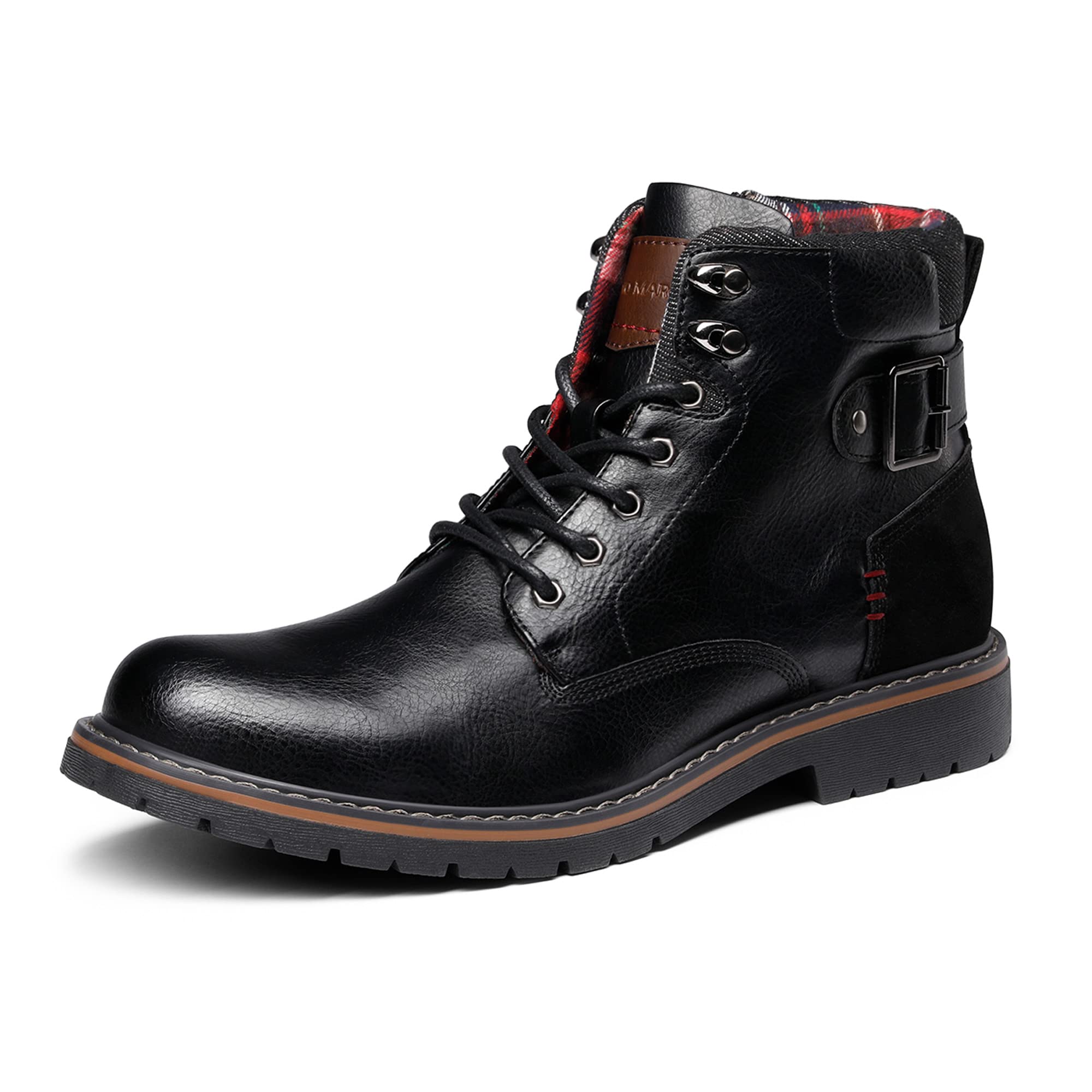 Bruno Marc Men's Classic Leather Boots - Waterproof Ankle Boots for Men, Comfortable & Stylish for Outdoor, Work, and Casual Wear