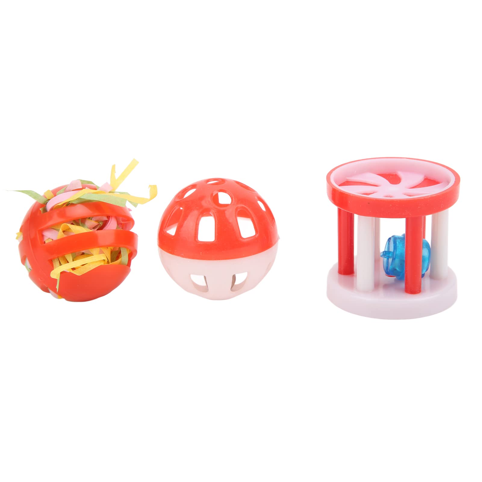 Eurobuy Parrot Chewing Toys - Foraging Ball with Bells & Rattles for Parakeets, Budgies, Cockatiels - Interactive Foot Toys for Bird Training & Mental Stimulation - Perfect for Cage Play & Enrichment Activities