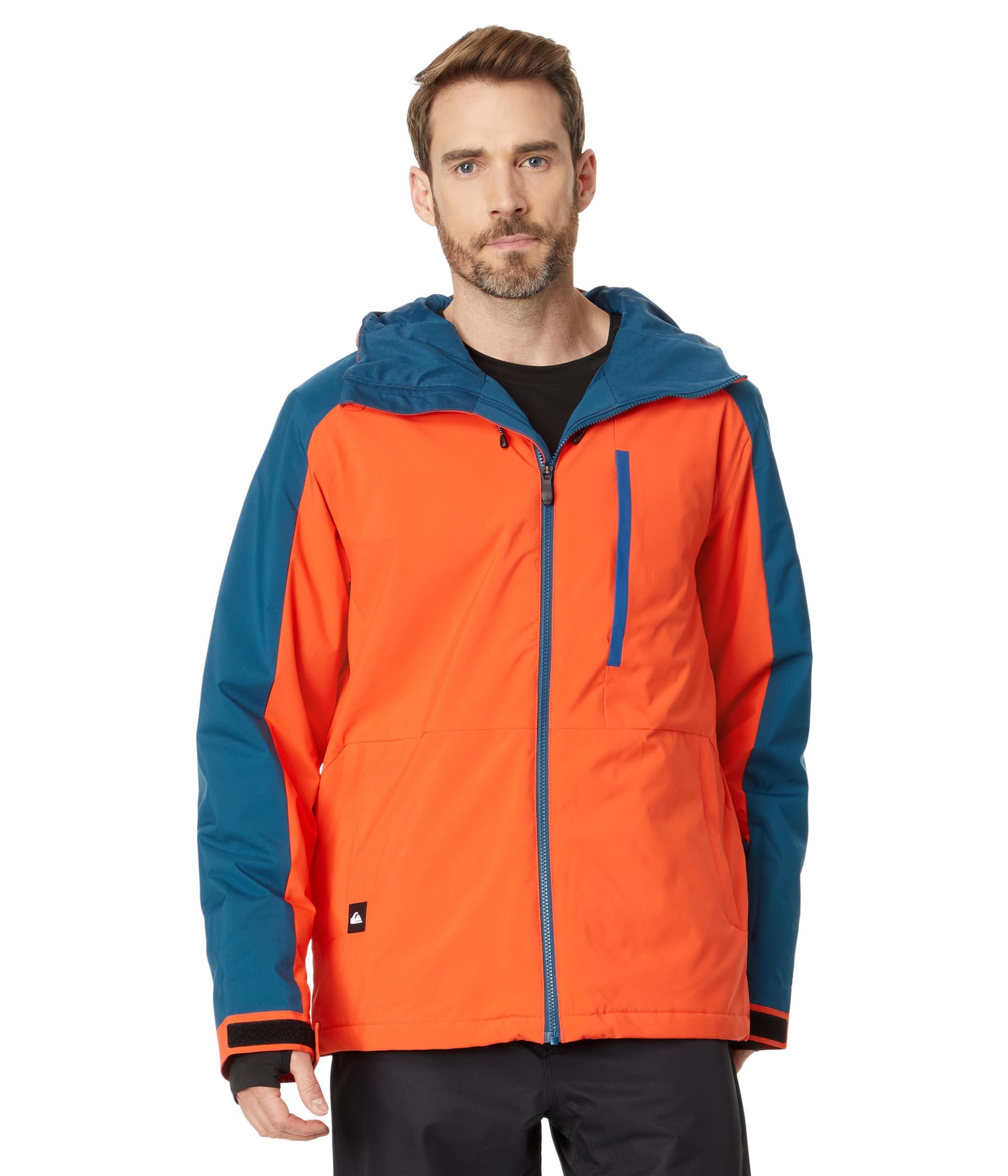 Quiksilver Men's Mission Block Jacket - Waterproof Windbreaker for Outdoor Activities, Hiking, Camping & Travel