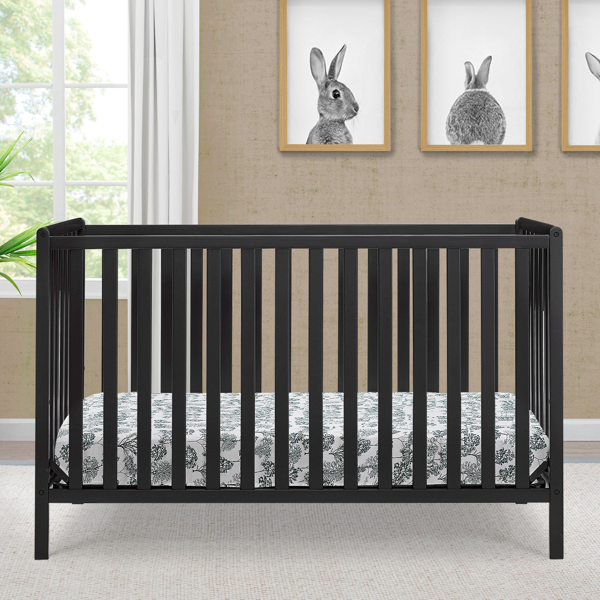 Heartland 4-in-1 Convertible Baby Crib - Toddler Bed, Daybed & Full-Size Bed - Safe Nursery Furniture for Newborn to Adult - Perfect for Baby Rooms, Daycare Centers & Guest Bedrooms