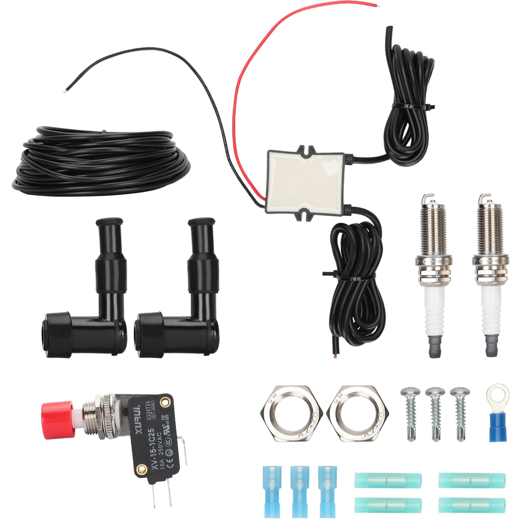 Dual Flamethrower Kit for Motorcycles, Cars & Trucks - Complete Exhaust Flame Thrower Kit with All Installation Accessories - Perfect for Car Shows, Racing Events & Custom Vehicle Upgrades