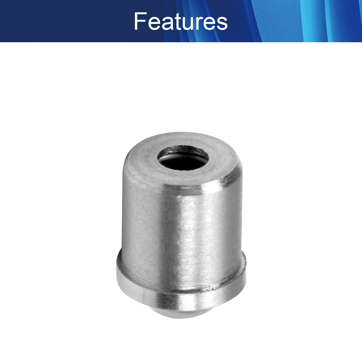 10Pcs Stainless Steel Ball Plunger Cabinet Door Catches - 0.24