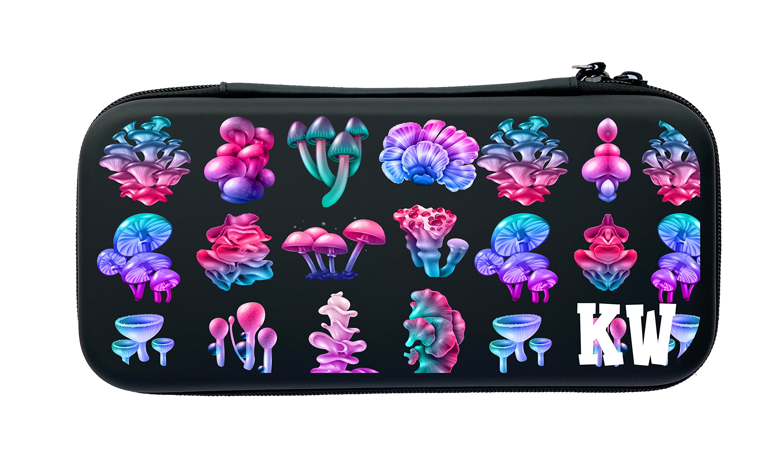 Personalized Nintendo Switch OLED Protective Case with Funny Mushroom Design - Travel & Carry Case for Gamers, Kids & Girls (MB128) - Perfect for Gaming On-The-Go & Gift Giving