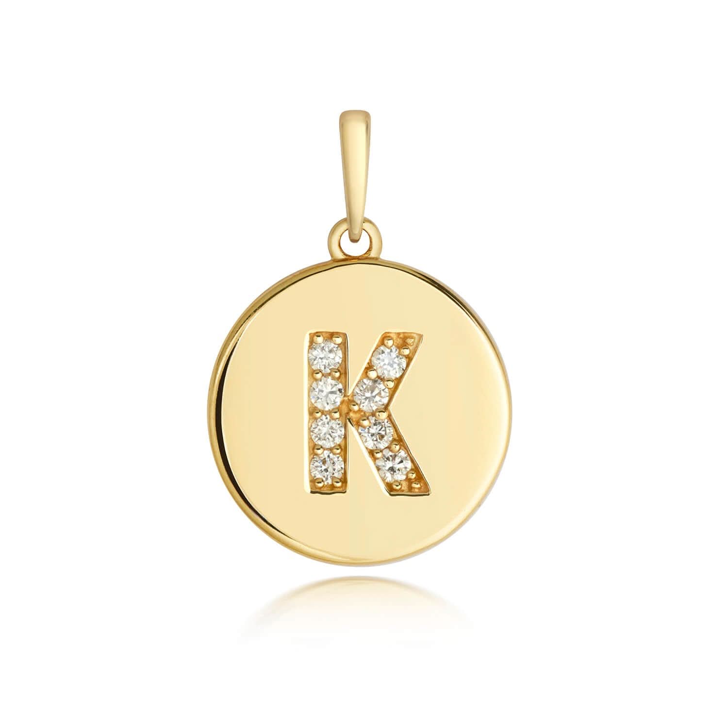Personalized Diamond Initial Necklace - 14K Solid Gold A-Z Letter Pendant Jewelry for Women - Perfect Gift for Birthday, Anniversary & Valentine's Day
