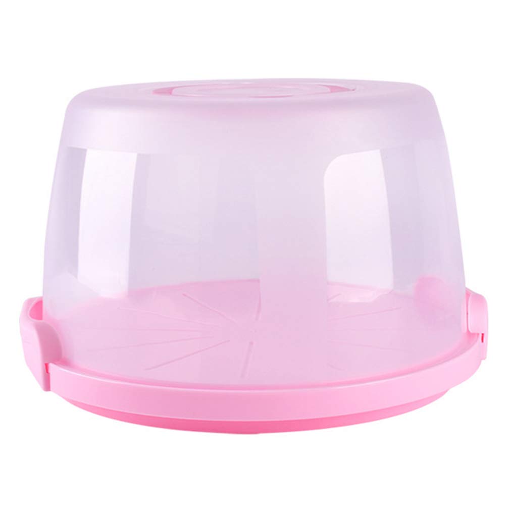 BESPORTBLE Round Cake Carrier with Handle - Durable Cake Stand Holder & Dome Cover for Birthday, Wedding, Party Cakes - Food Safe Cake Storage Container & Transport Box for Home Bakers & Catering