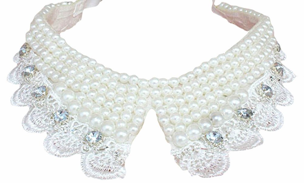 Detachable False Collar Shirt Accessory - Fashion Necklace & Shirt Decoration in White | Perfect for Office Wear, Parties & Stylish Outfits