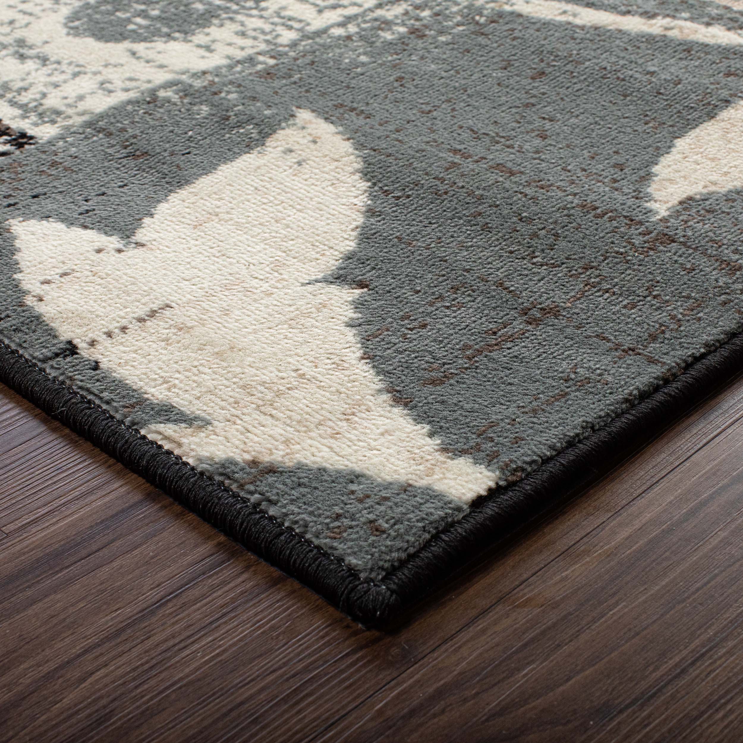 Stylish Pastiche Contemporary Floral Patchwork Area Rug - Non-Slip Indoor Runner for Living Room, Bedroom & Hallway Decor
