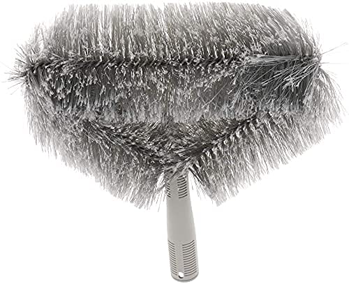 KR STORE Triangle Cobweb Brush - Ceiling Fan & Corner Duster Cleaner - Grey Cleaning Tool for Home, Office, and Hard-to-Reach Areas
