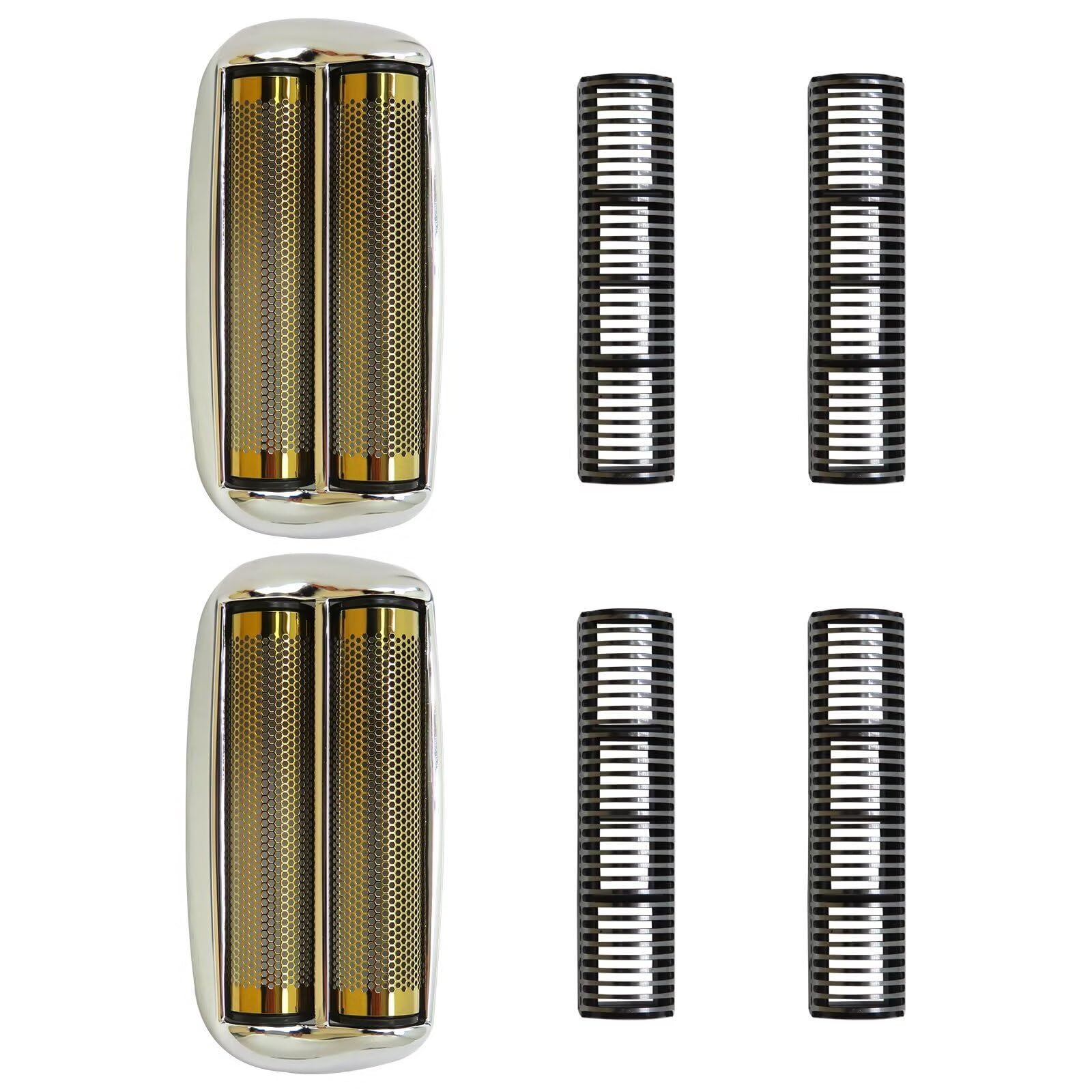 2024 Latest 2-Pack Replacement Shaver Foil & Cutters for BaBylissPRO Double FXFS2 Metal Shaver - Silver | Professional Grooming & Hair Cutting Accessories for Barbers & Home Use