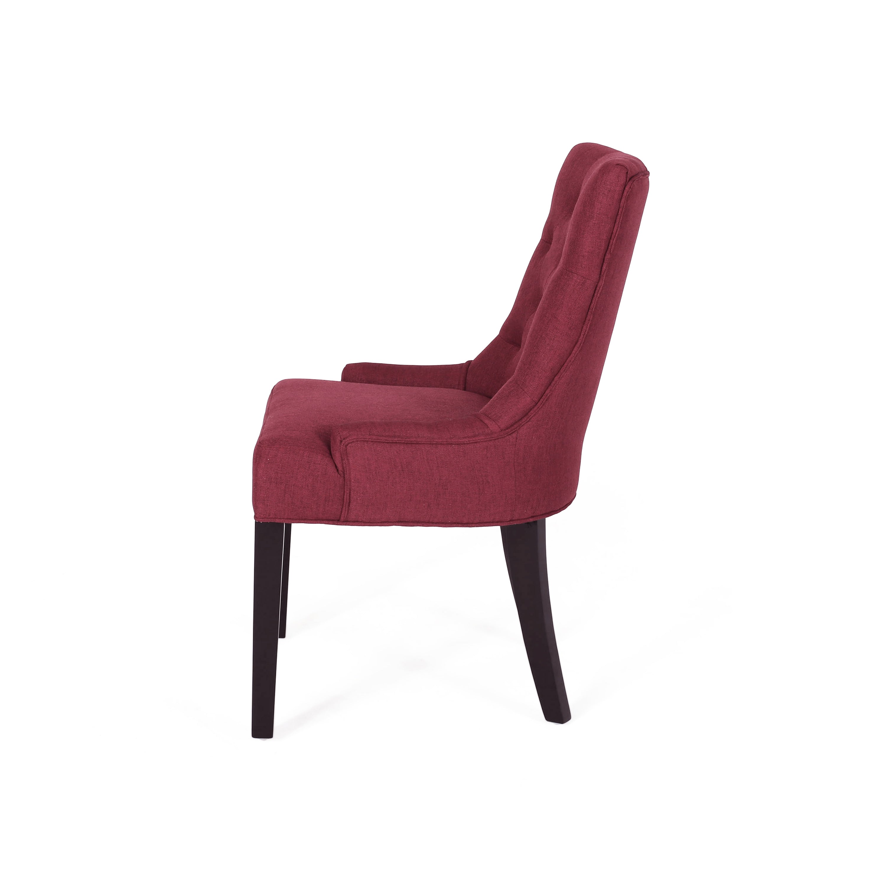 Premium Cheney Modern Dining Chairs (Set of 2) - Mid-Century Style Wooden Kitchen Chairs with Upholstered Seat - Perfect for Dining Room, Kitchen, and Home Office Decor