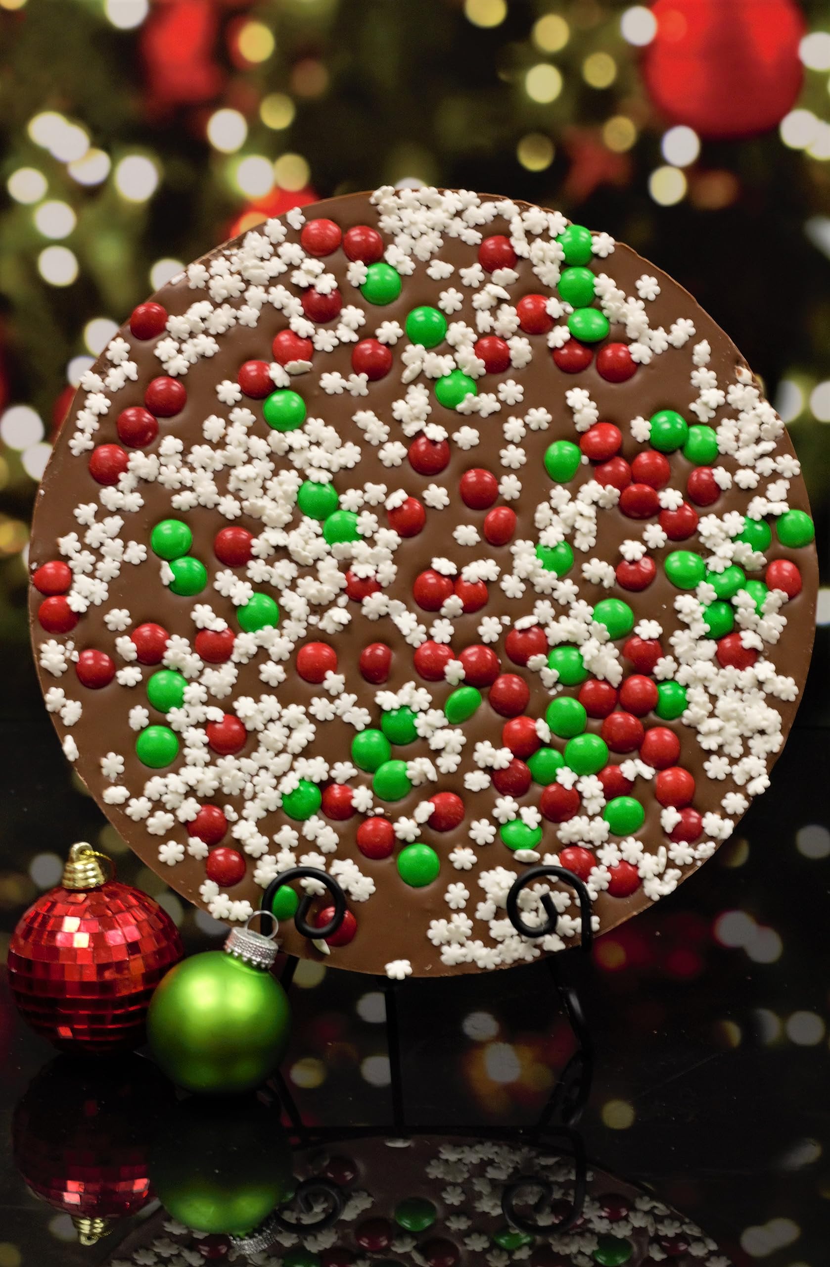 Snowflake Chocolate Pizza - Delicious Chocolate Dessert Pizza for Holidays & Parties | Perfect for Christmas, Birthdays & Family Gatherings