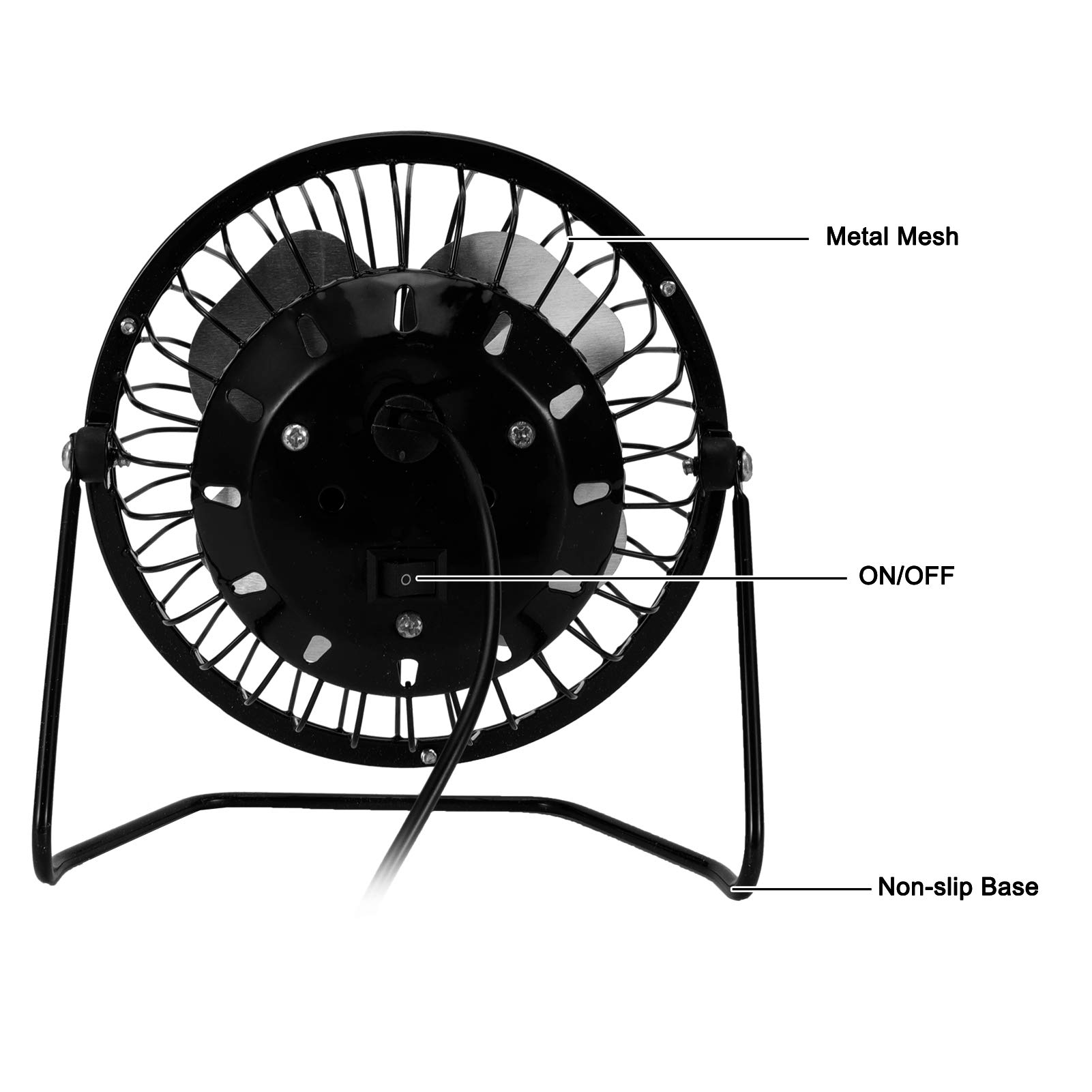 5W Solar Powered Fan with Mini Solar Panel - Portable Cooling Fan for Greenhouse, Dog House, RV, Trailer - Ideal for Outdoor Ventilation & Energy Savings