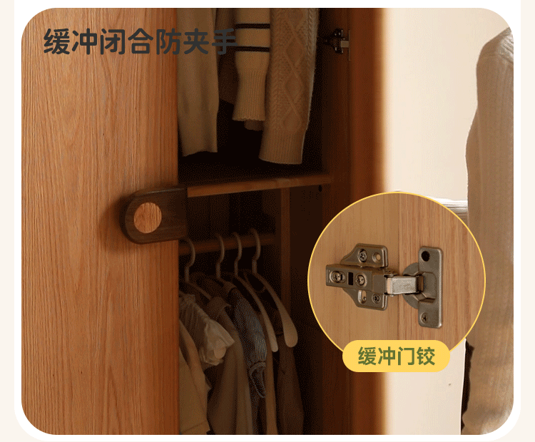 Solid Oak Wood Kids Wardrobe with Built-in Desk - Durable Children's Furniture for Bedroom & Nursery Organization