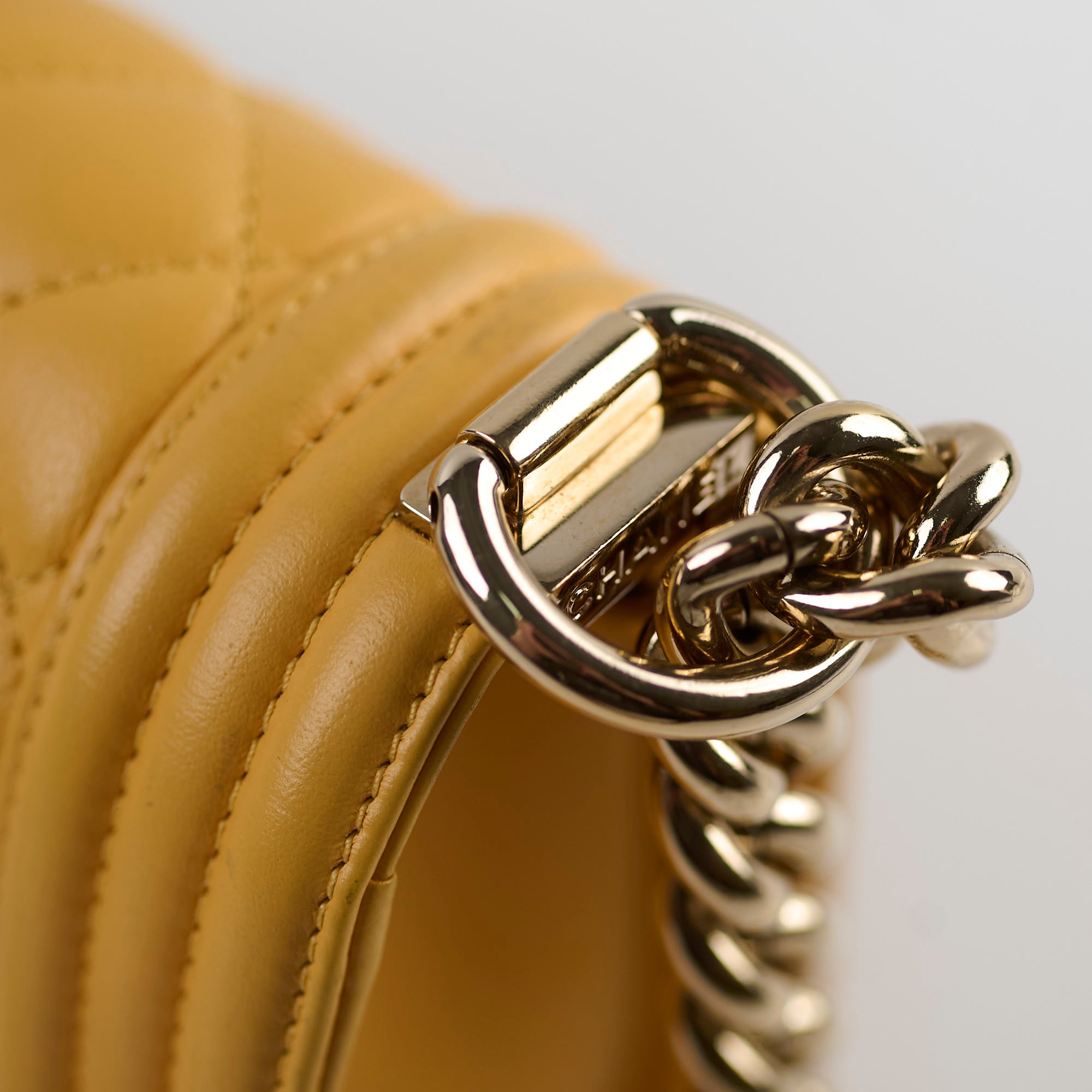 Chanel Small Boy Yellow Leather Shoulder Bag - Luxury Designer Handbag for Women | Perfect for Parties, Dating & Everyday Use