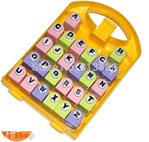 26 Letters Alphabet Punch Set for Scrapbooking - DIY Paper Craft Punches for Kids, Birthday Gifts & Card Making - Perfect for Scrapbook Albums, Journals, and School Projects