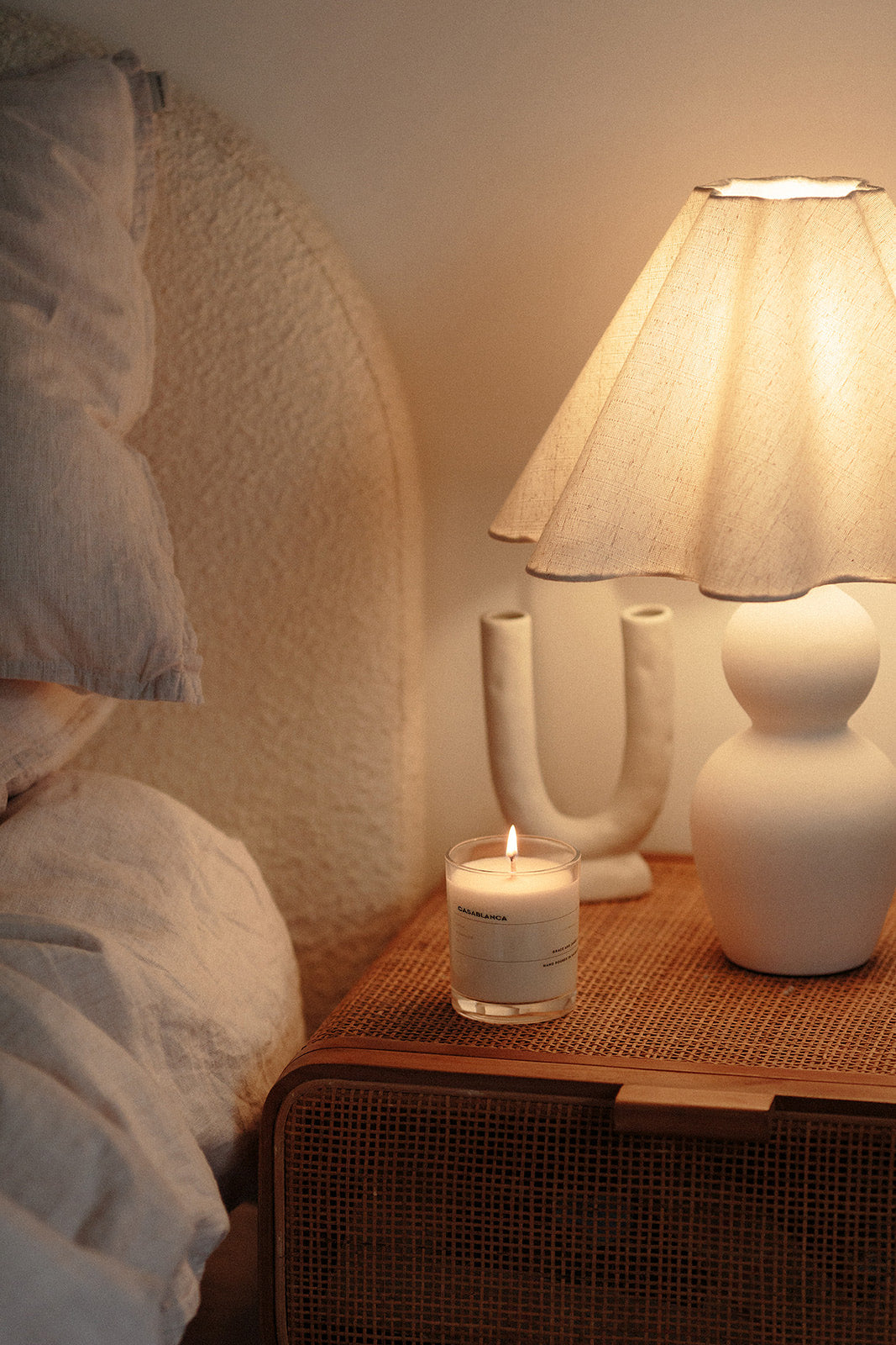 Casablanca Scented Soy Wax Candle - 40 Hours Burn Time | Aromatherapy, Home Decor & Relaxation Gift for Spa, Bedroom, Bathroom