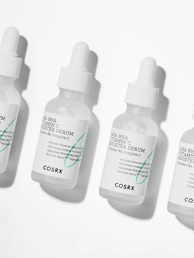 COSRX Refresh AHA BHA Vitamin C Booster Serum 30ml - Brightening & Exfoliating Facial Treatment for Glowing Skin | Perfect for Daily Skincare Routine & Anti-Aging