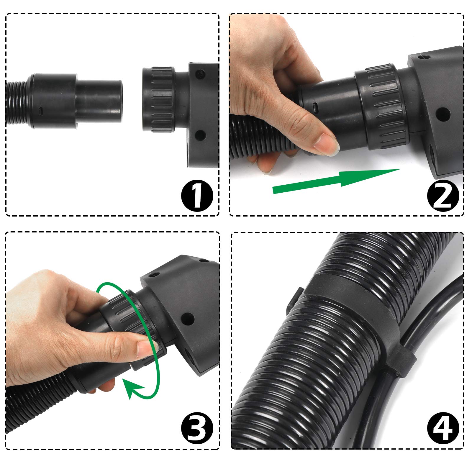 Electric Drywall Sander with Vacuum - 6 Variable Speed & Foldable Design, Includes 6 Sanding Pads for Smooth Wall Finishing - Perfect for Home Renovation, DIY Projects & Professional Construction Work
