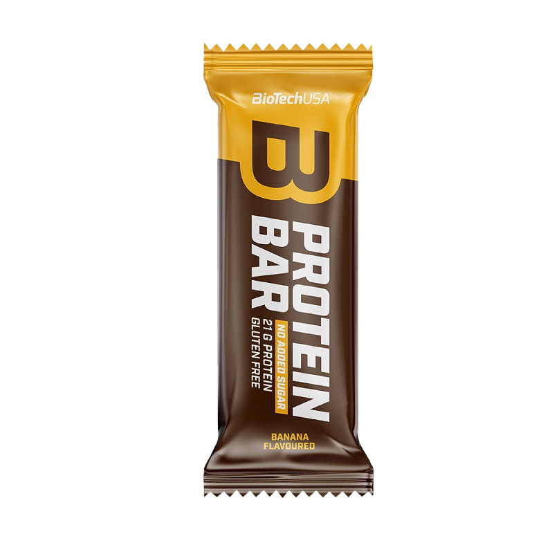 BioTechUSA Protein Bar - Banana Flavor, 16 Pack (70g Each) | High Protein Snack for Workout Recovery, Energy Boost & On-the-Go Nutrition