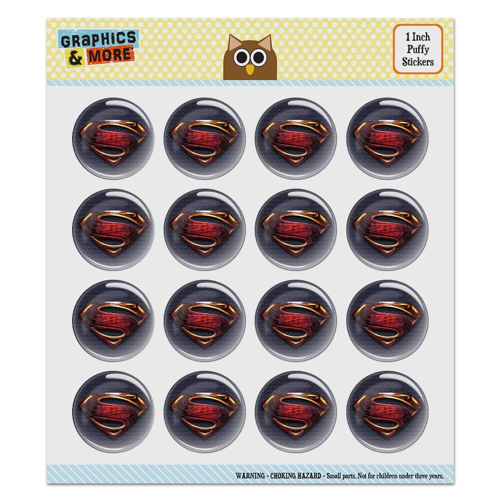 Justice League Superman Stickers for Scrapbooking & Crafts - Puffy Bubble Dome Set