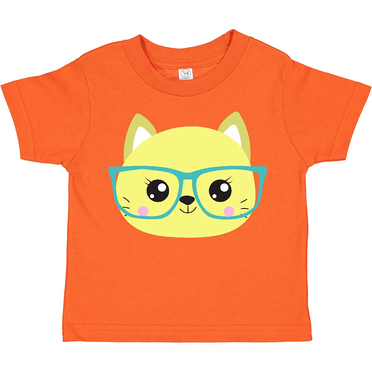 Inktastic Hipster Cat with Glasses - Cute Kitten Toddler T-Shirt for Boys & Girls - Perfect for Casual Wear, School & Playtime