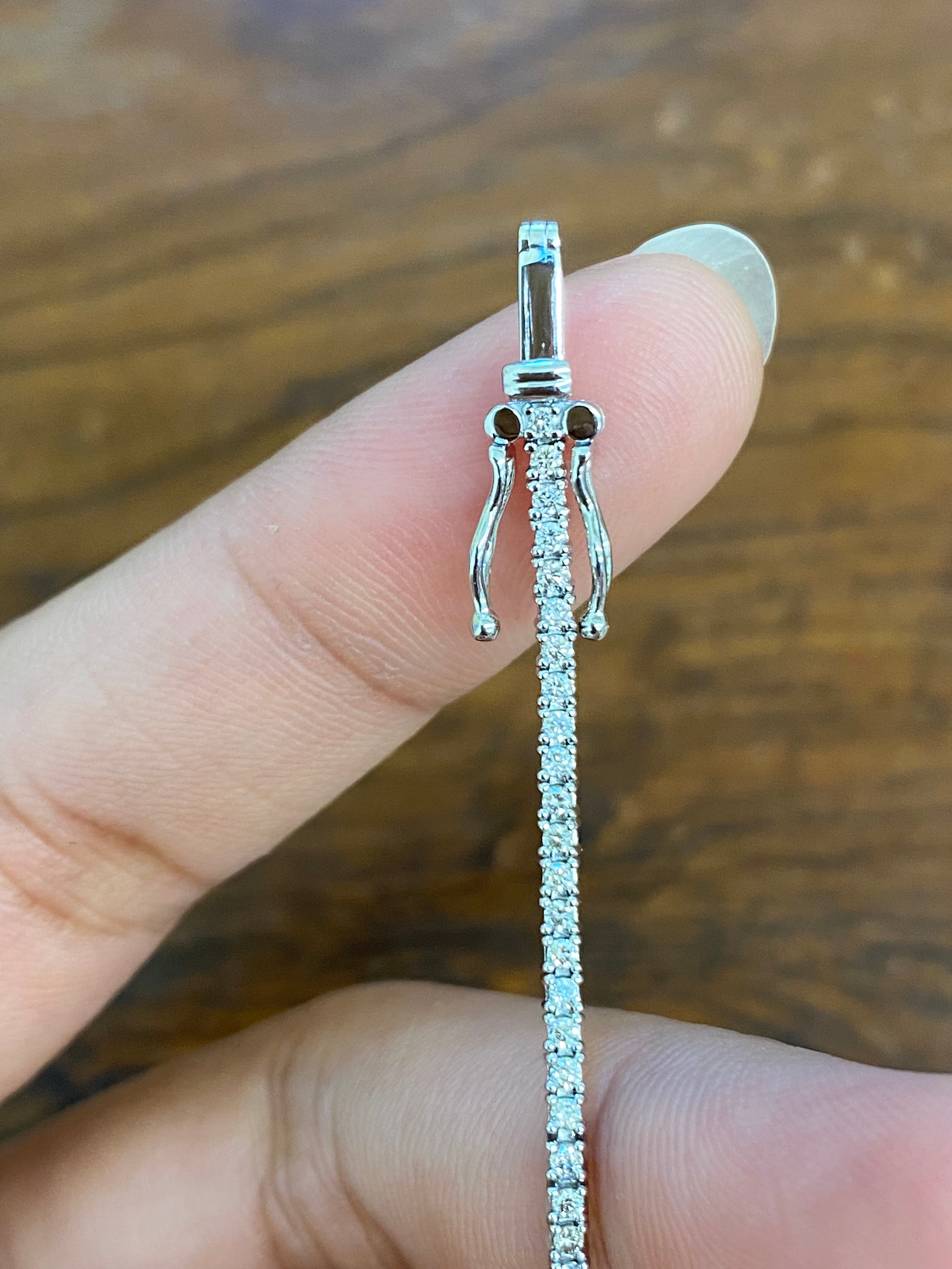 1CT Natural Diamond Tennis Bracelet for Women - 7 Inches Sterling Silver Elegant Jewelry for Parties, Weddings & Special Occasions