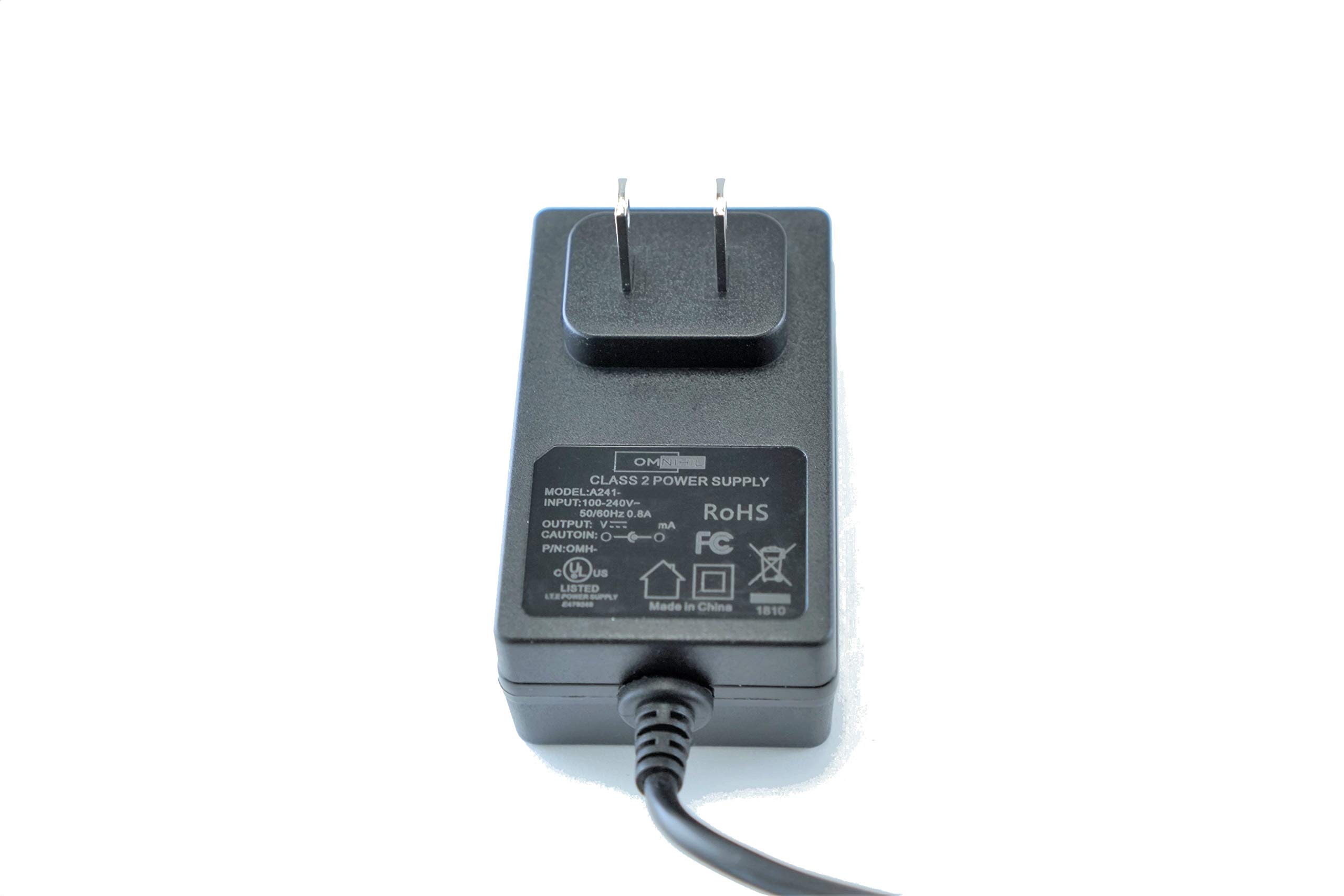 UL Listed OMNIHIL 8FT AC/DC Power Adapter for Bagotte BG600 Robot Vacuum - Perfect for Home Cleaning & Hard-to-Reach Areas