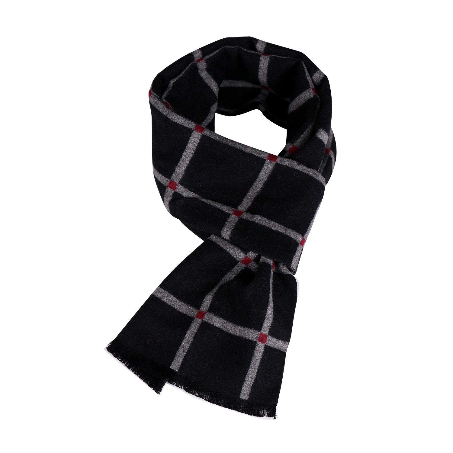 Men's Long Warm Winter Scarf - Stylish Knitted Fashion Scarves for Men & Boys - Perfect Christmas Gift - Ideal for Outdoor Activities, Travel & Cold Weather Protection